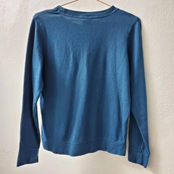 VS PINK | Blue Long Sleeve Pocket Pullover Sweatshirt XS - Picture 2 of 5